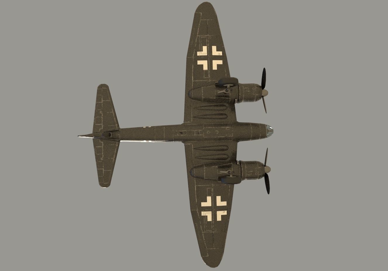 Ju 88 S PBR Low-poly 3D model_8