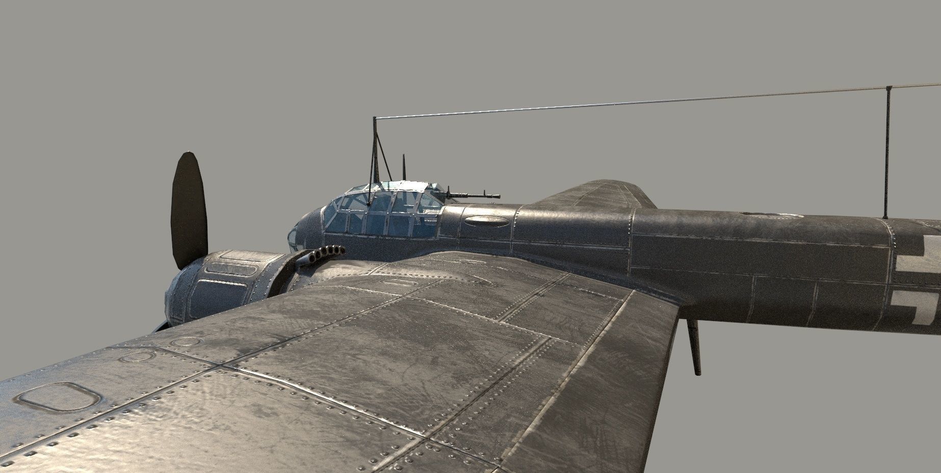 Ju 88 S PBR Low-poly 3D model_9