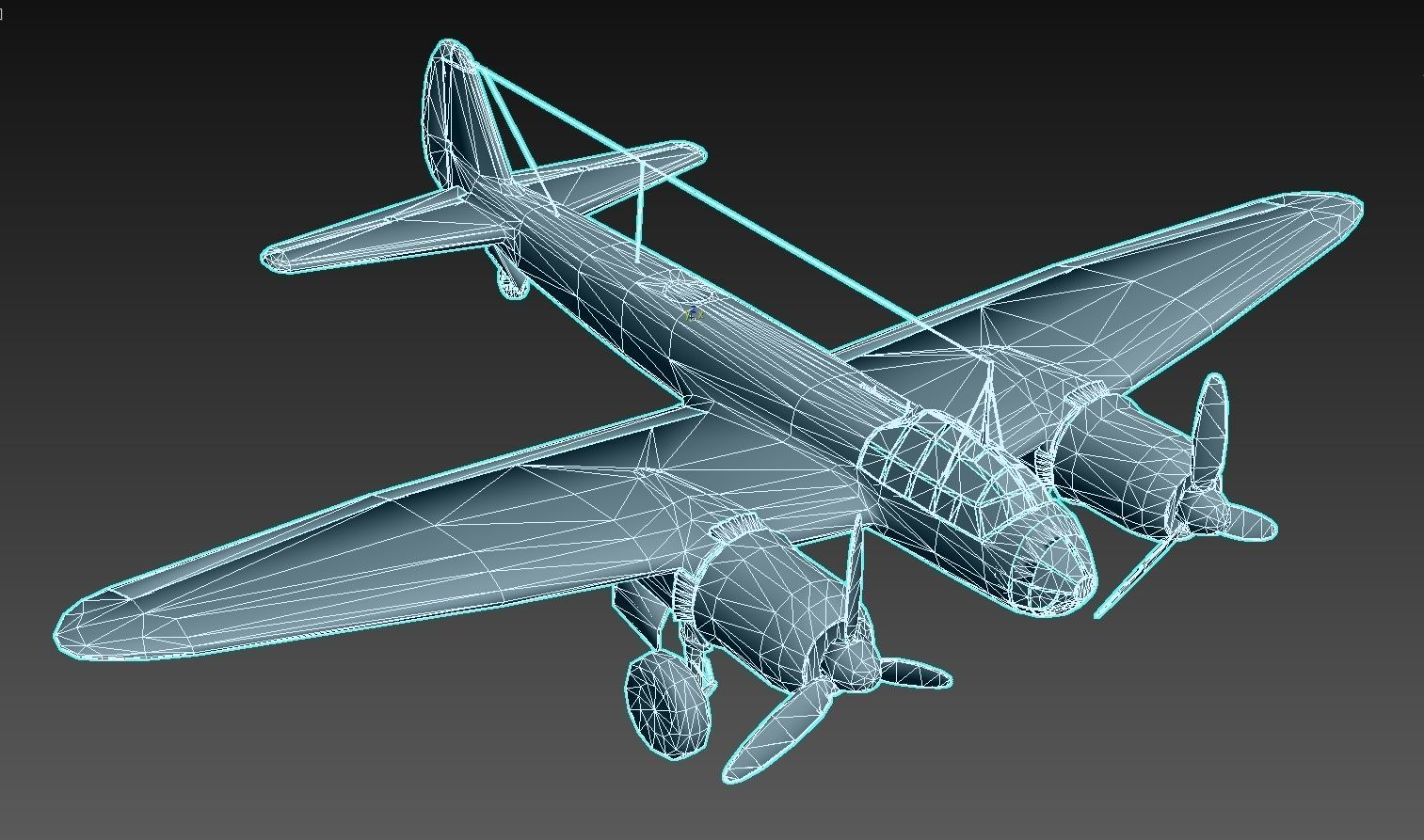 Ju 88 S PBR Low-poly 3D model_11
