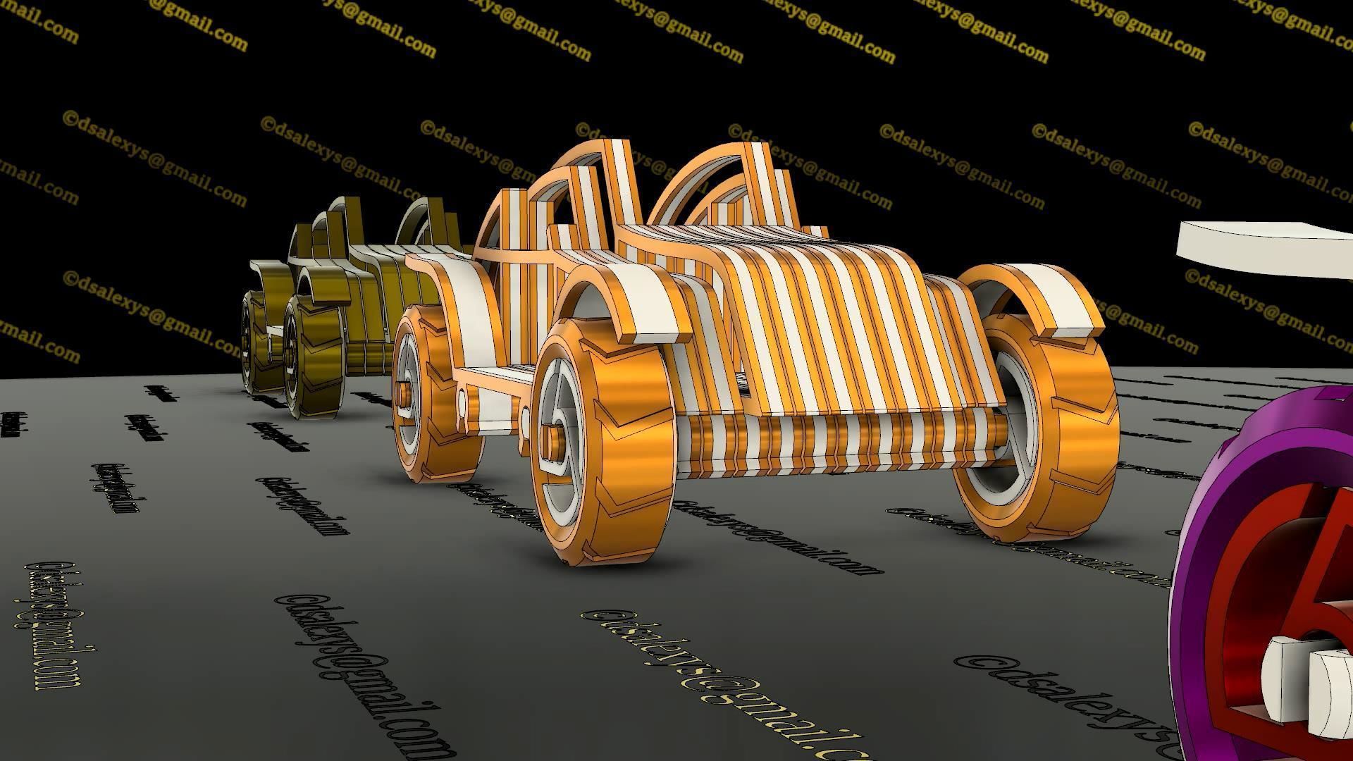 3d Printable Toy Car TC01 3D model_2