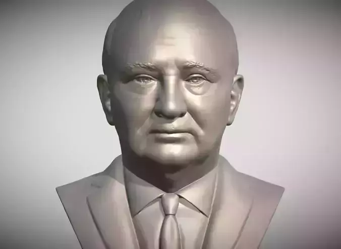 Mikhail Gorbachev bust 3D printing ready stl obj formats 3D print model