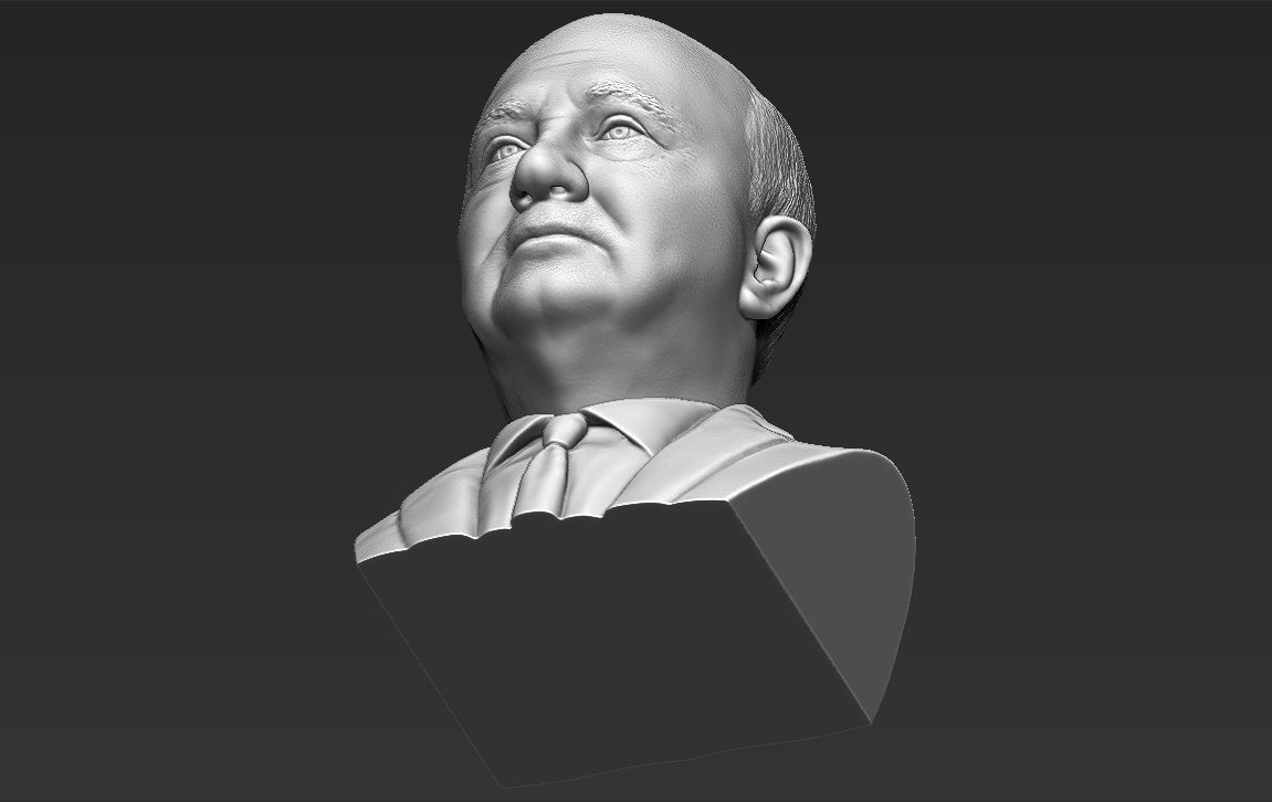 Mikhail Gorbachev bust 3D printing ready stl obj formats 3D print model_26