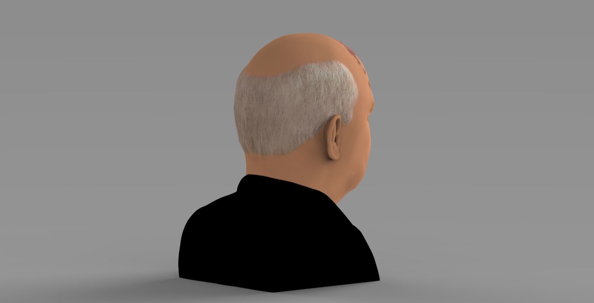 Mikhail Gorbachev bust ready for full color 3D printing 3D print model_6