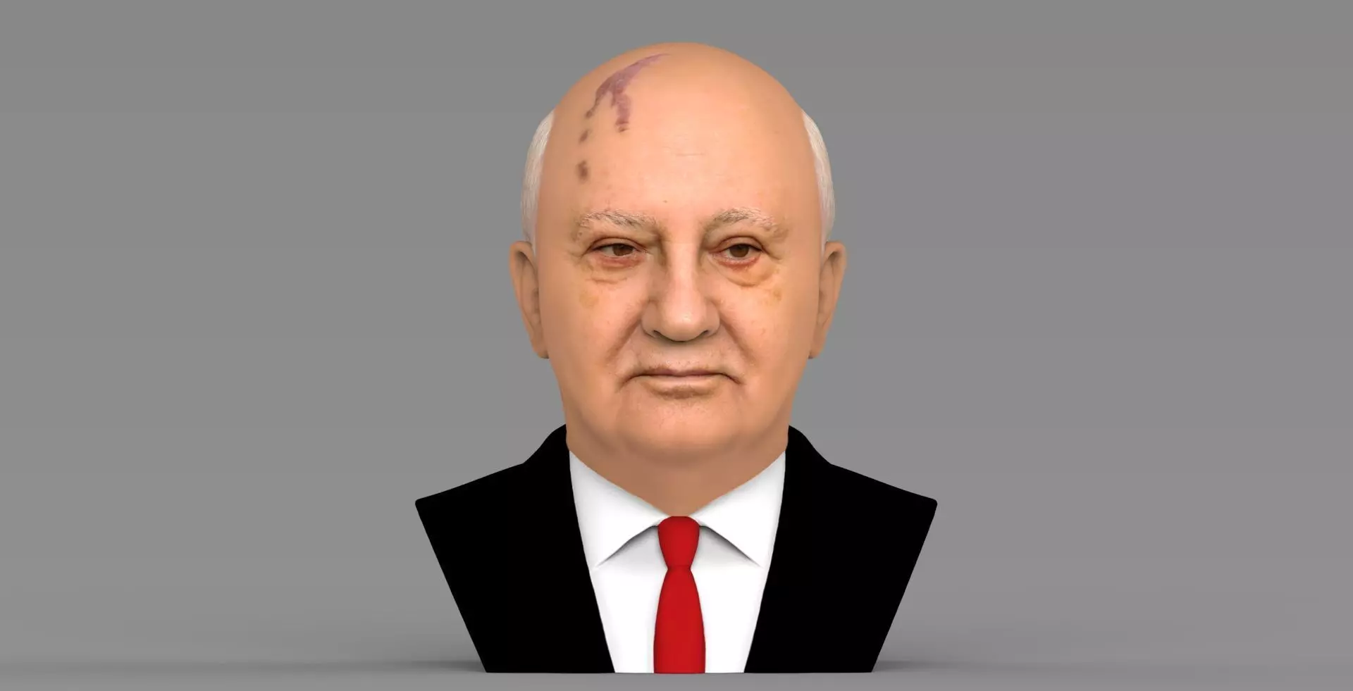 Mikhail Gorbachev bust ready for full color 3D printing 3D print model_0