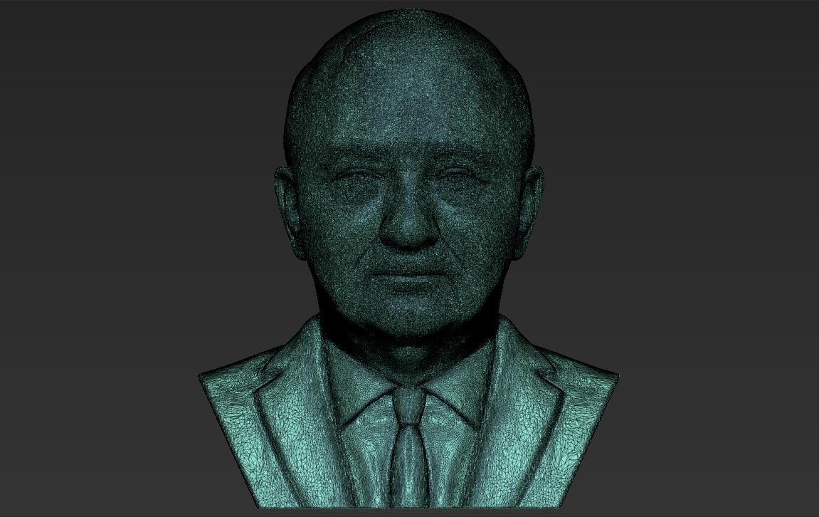 Mikhail Gorbachev bust ready for full color 3D printing 3D print model_48