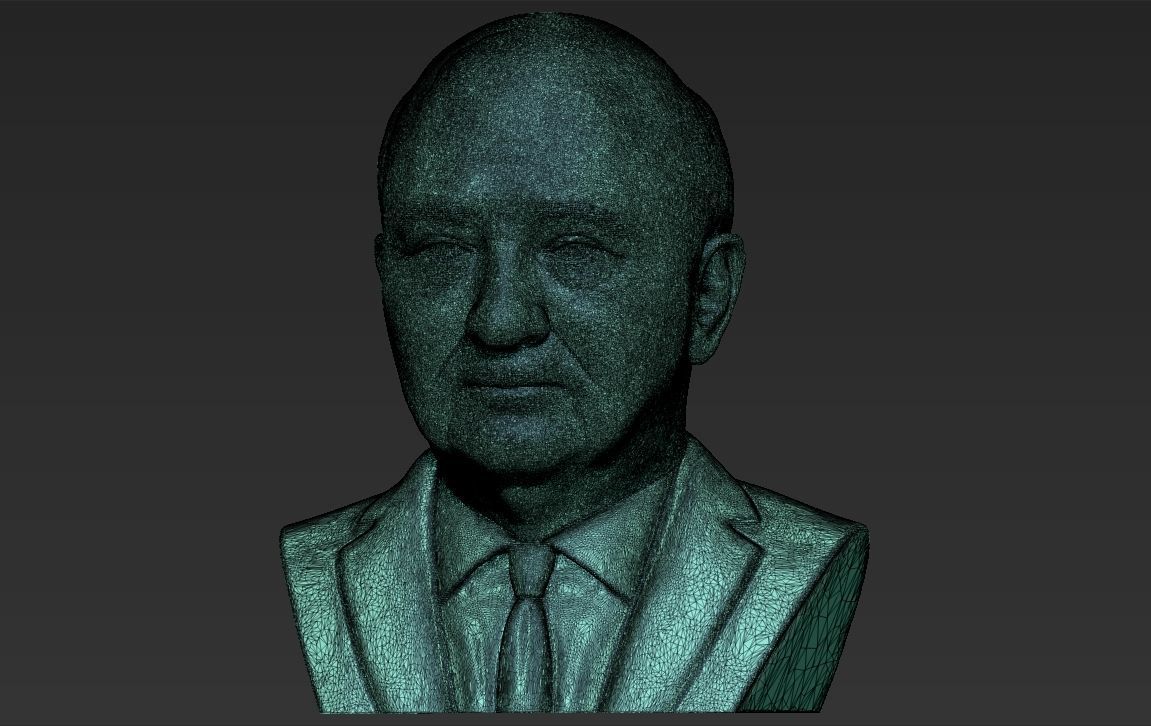 Mikhail Gorbachev bust ready for full color 3D printing 3D print model_49