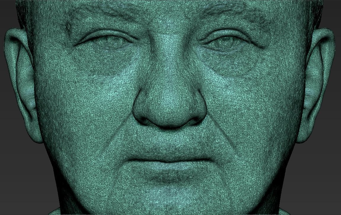 Mikhail Gorbachev bust ready for full color 3D printing 3D print model_50