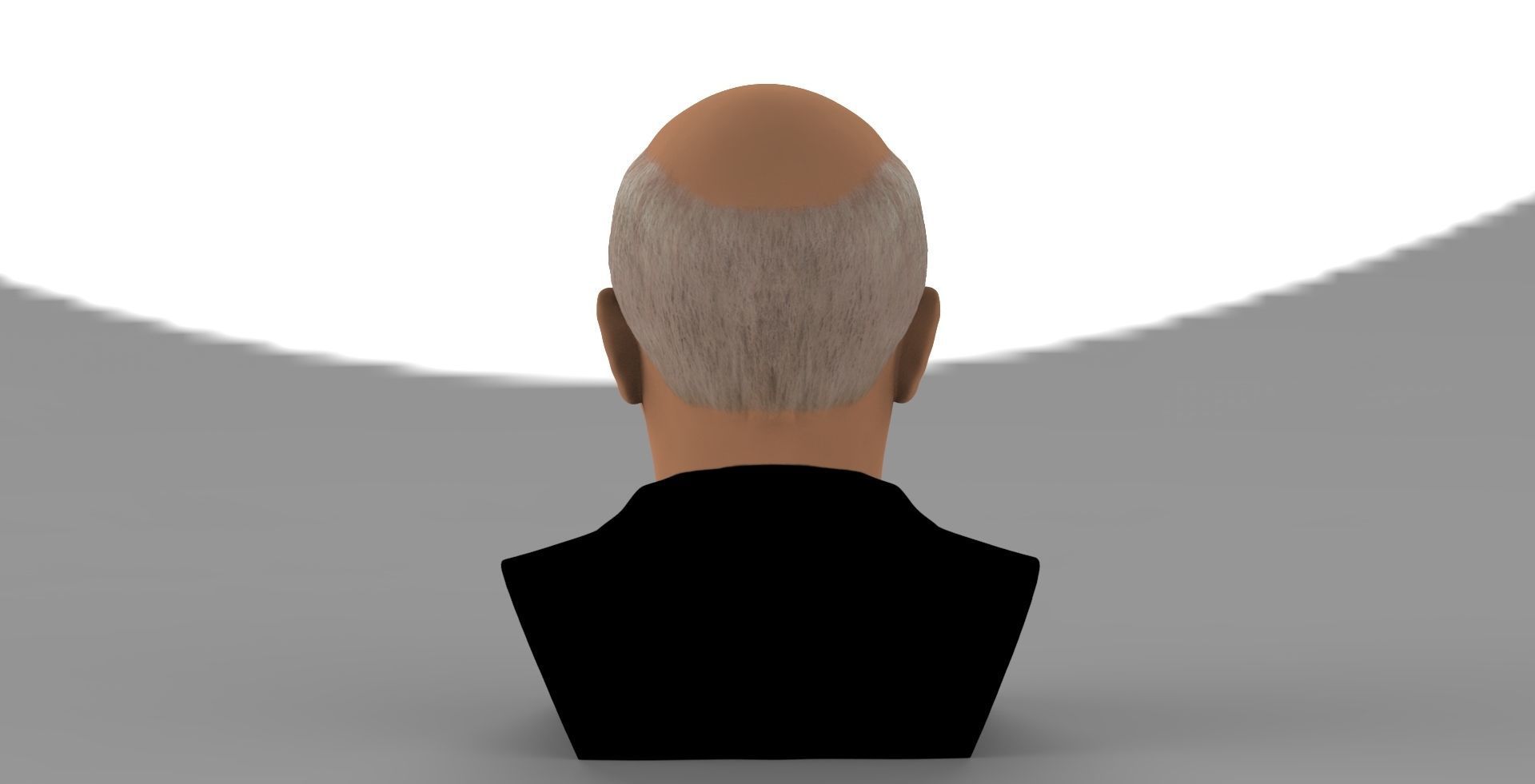 Mikhail Gorbachev bust ready for full color 3D printing 3D print model_5