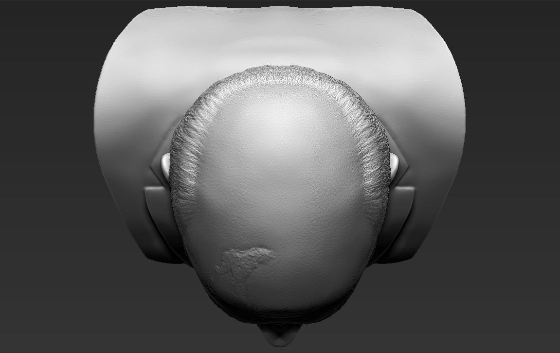 Mikhail Gorbachev bust ready for full color 3D printing 3D print model_38