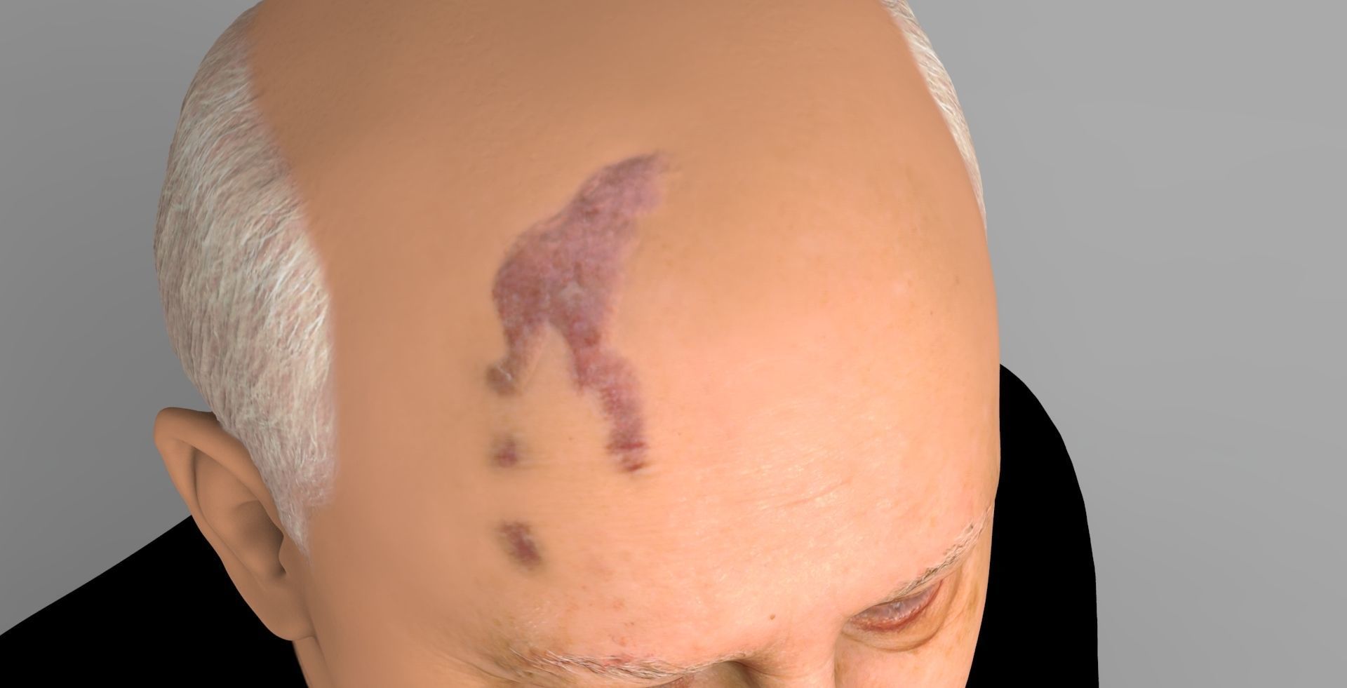 Mikhail Gorbachev bust ready for full color 3D printing 3D print model_14