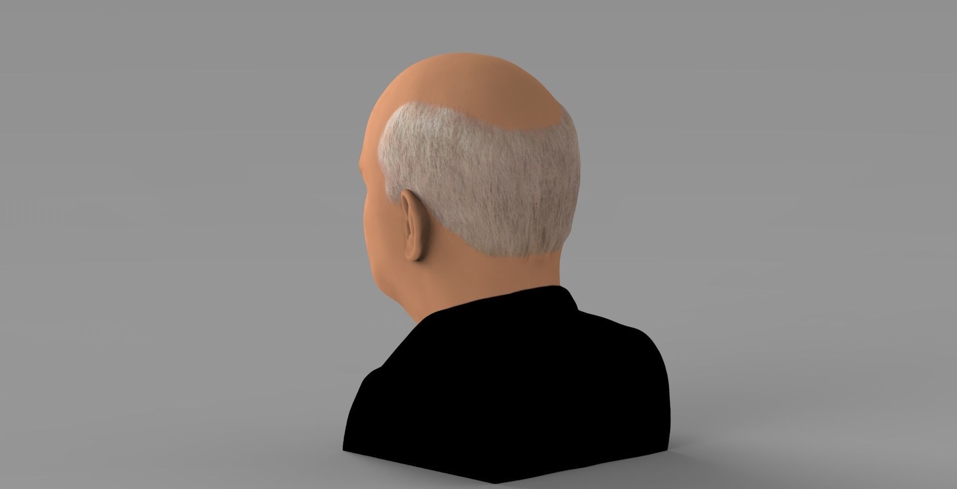 Mikhail Gorbachev bust ready for full color 3D printing 3D print model_4