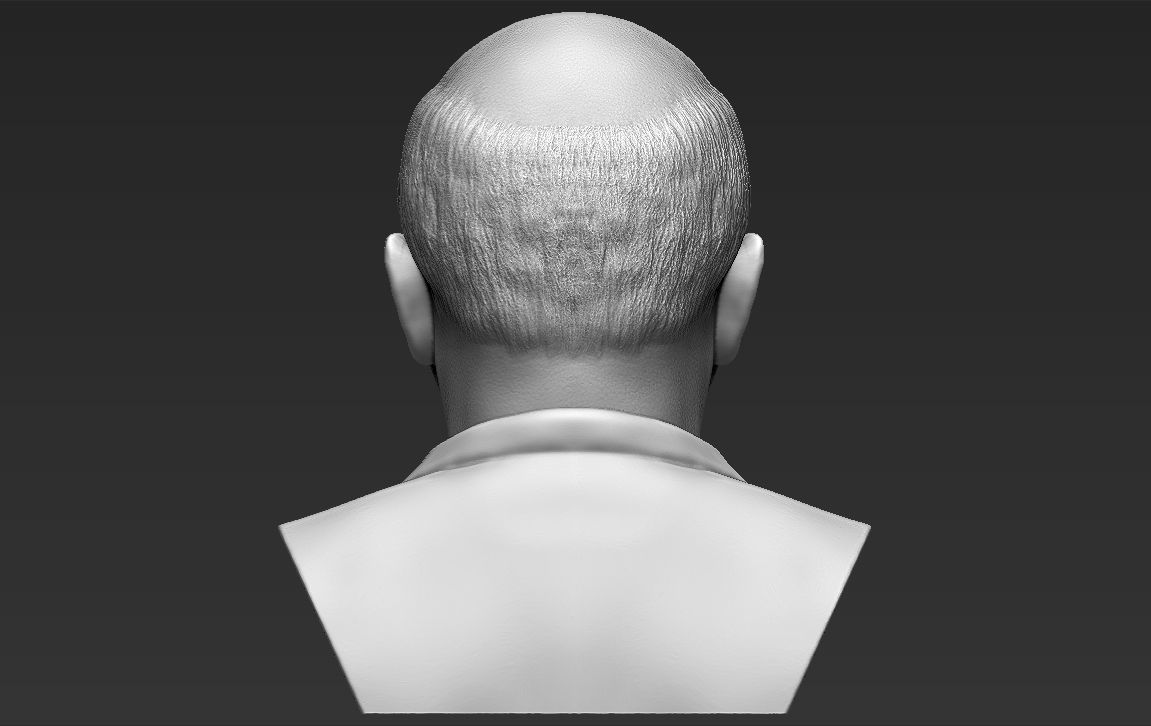 Mikhail Gorbachev bust ready for full color 3D printing 3D print model_30