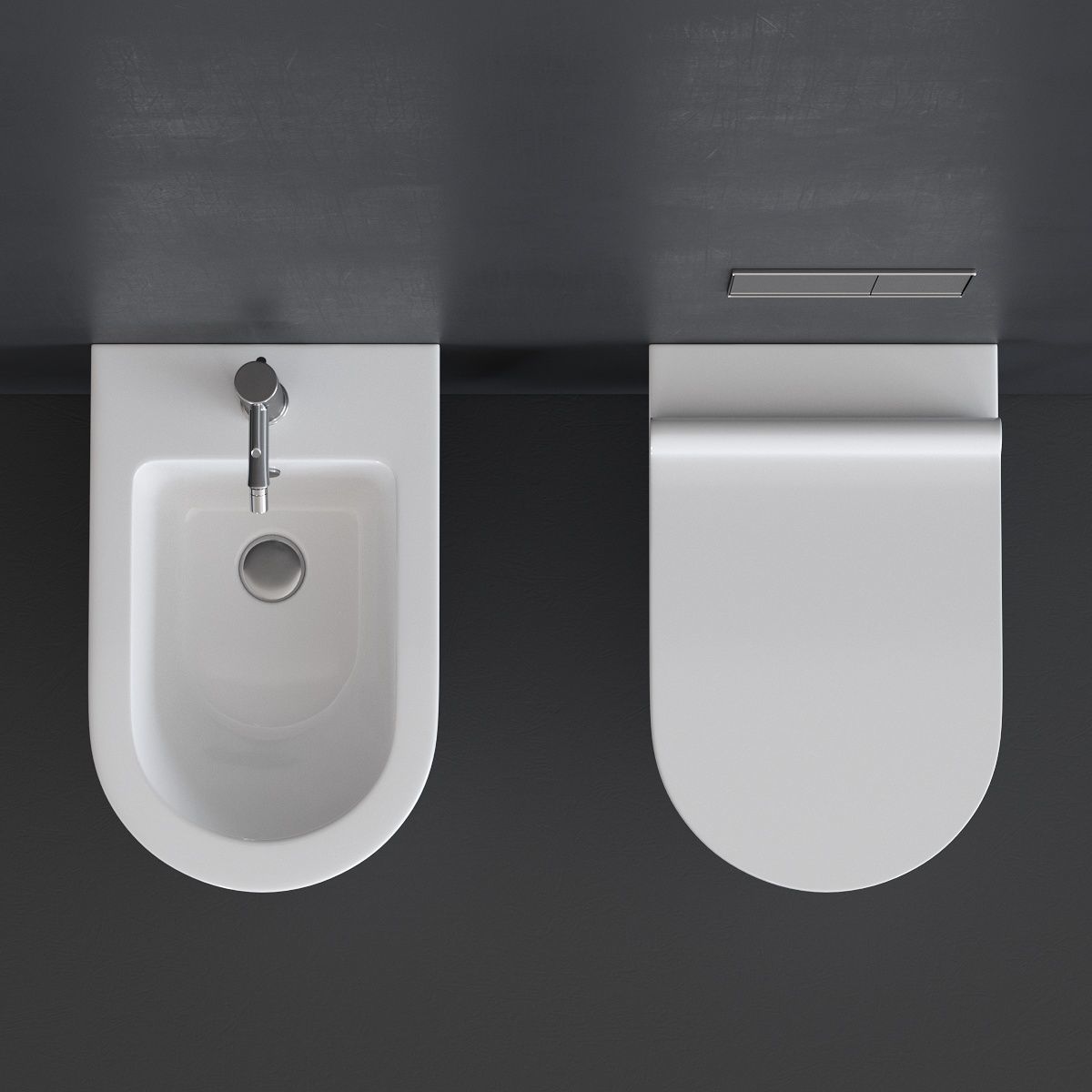 Catalano Classy Wall-hang WC Low-poly 3D model_3