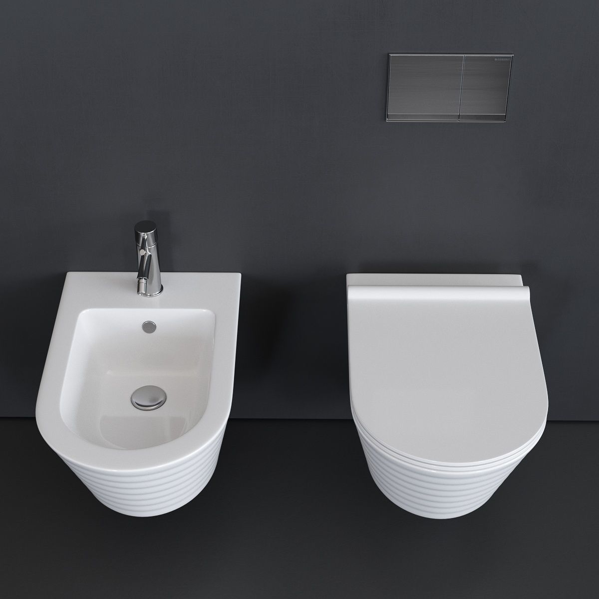 Catalano Classy Wall-hang WC Low-poly 3D model_2