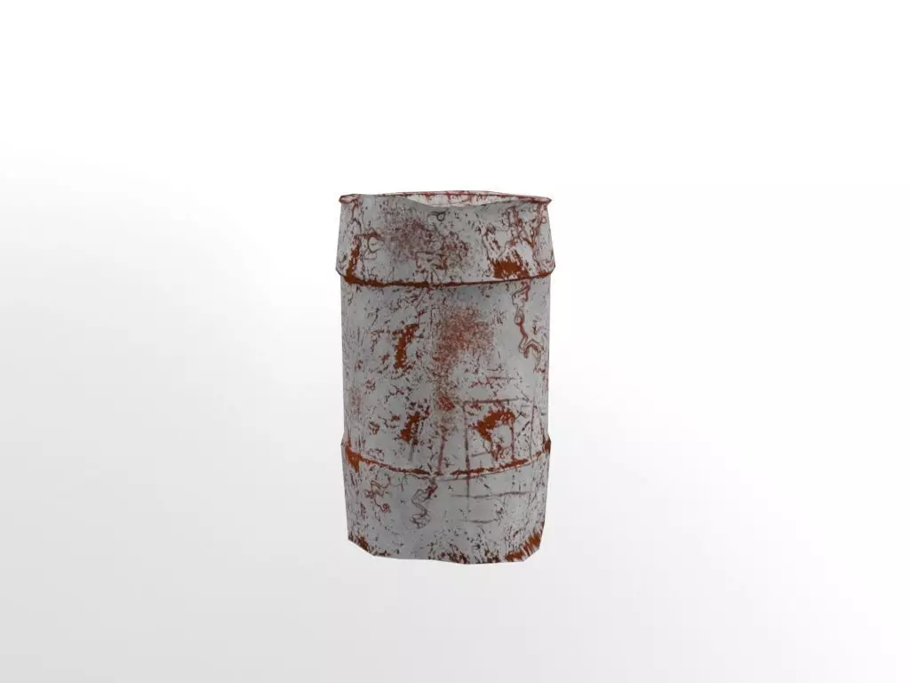 Rusty Waste Oil Drums Free low-poly 3D model