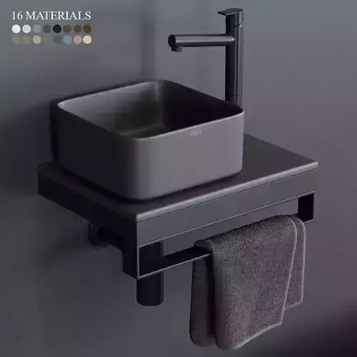 Ceramica Cielo Shui Comfort art Milaq Square Washbasin