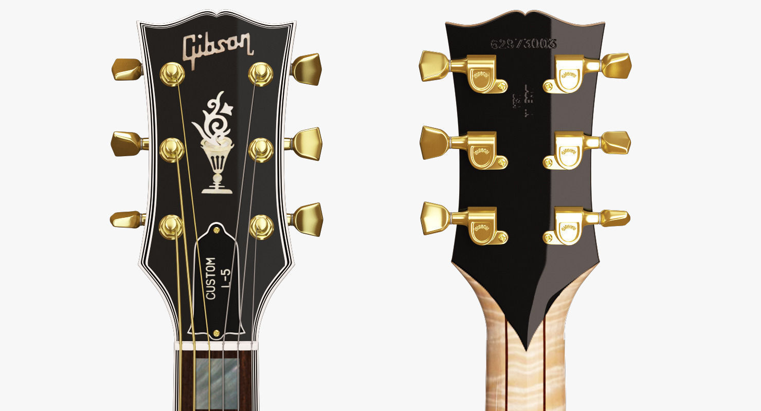 Gibson L-5 Hollowbody Guitar 3D model_3