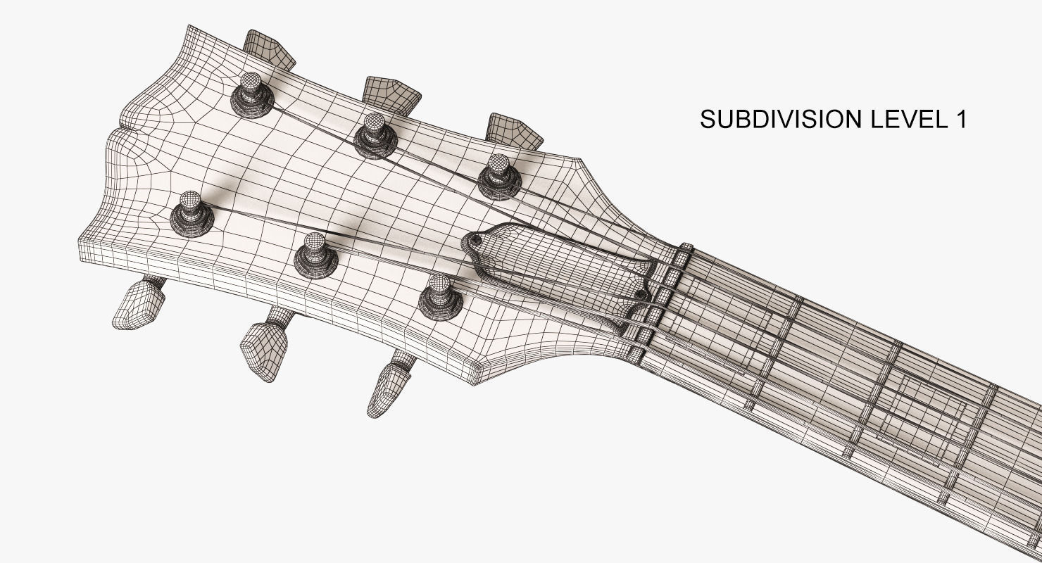 Gibson L-5 Hollowbody Guitar 3D model_6