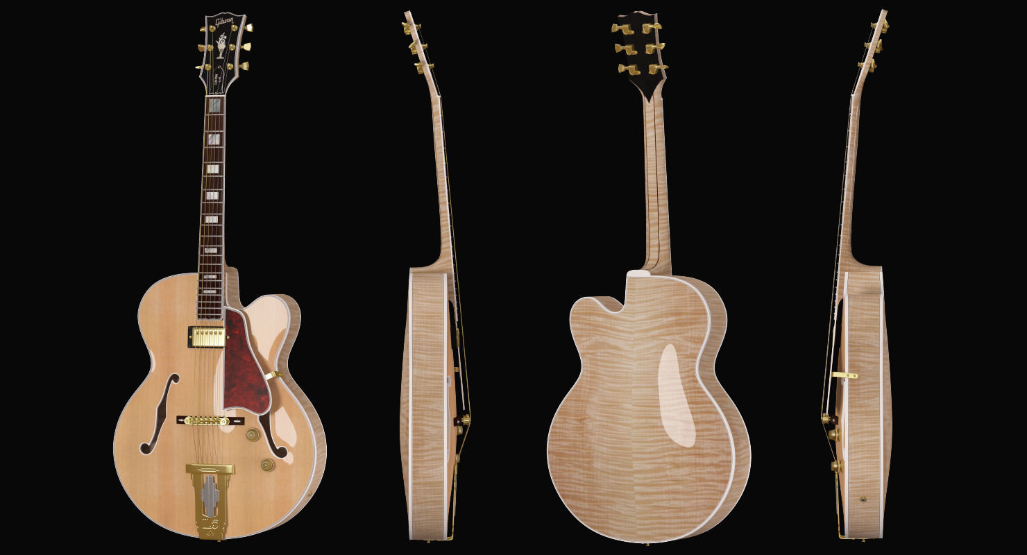 Gibson L-5 Hollowbody Guitar 3D model_1