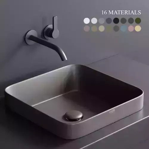 Ceramica Cielo Enjoy 40 Rectangular Washbasin Low-poly 3D model
