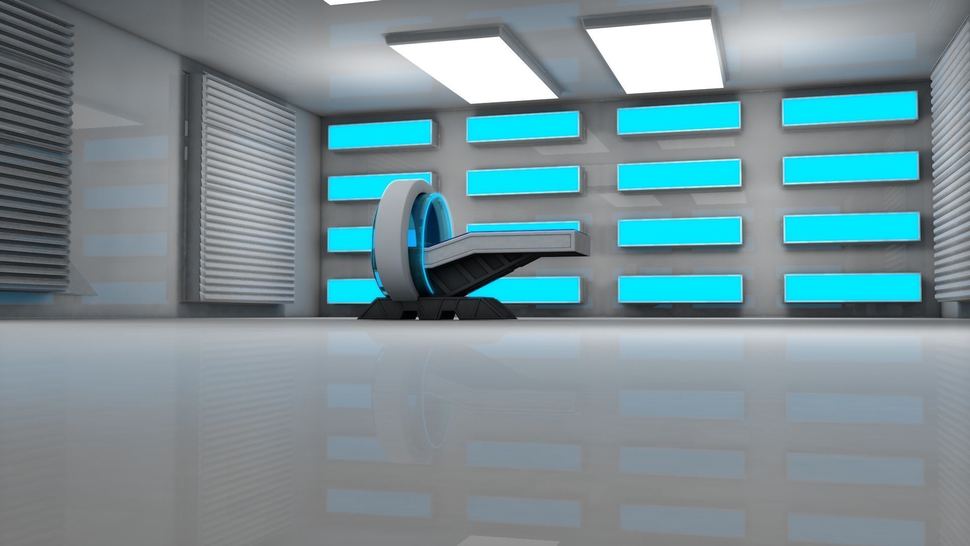 Sci Fi Medical Scanner 3D model_3