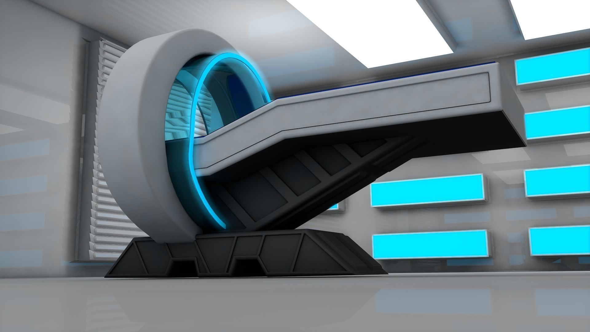 Sci Fi Medical Scanner 3D model_5