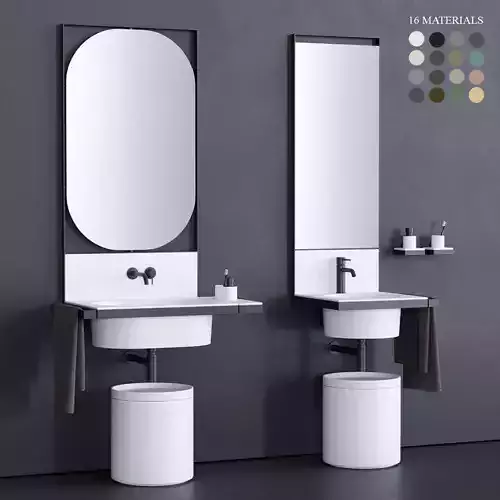 Ceramica Cielo Elle Washbasin Set 2