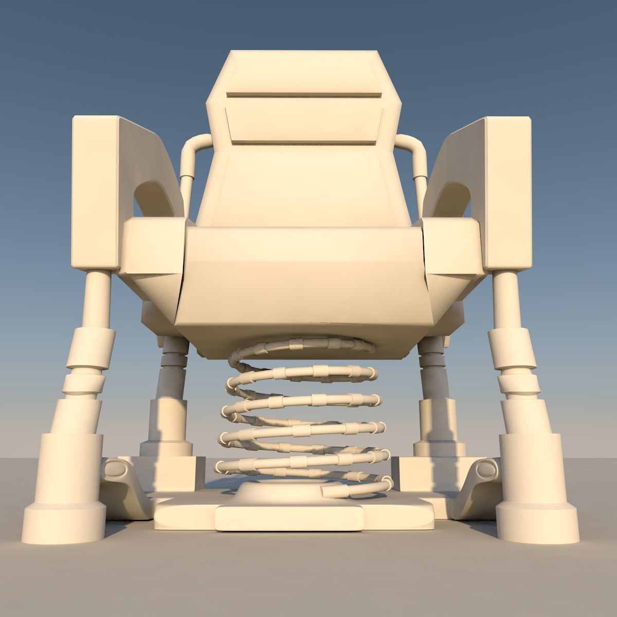 Sci Fi Chair 3D model_3