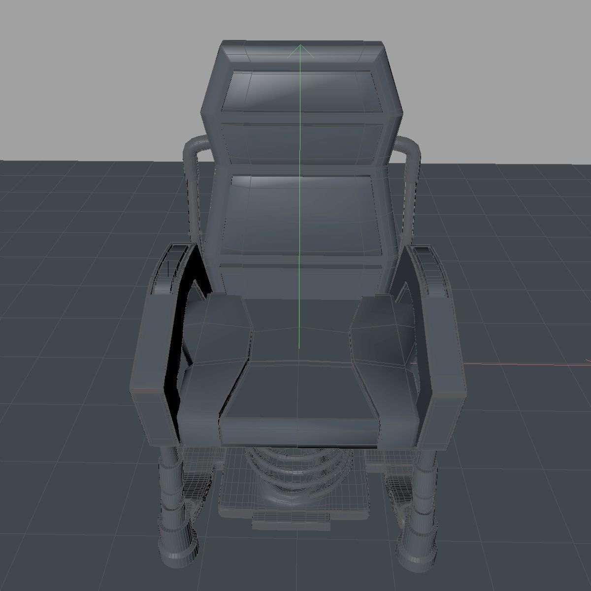 Sci Fi Chair 3D model_6