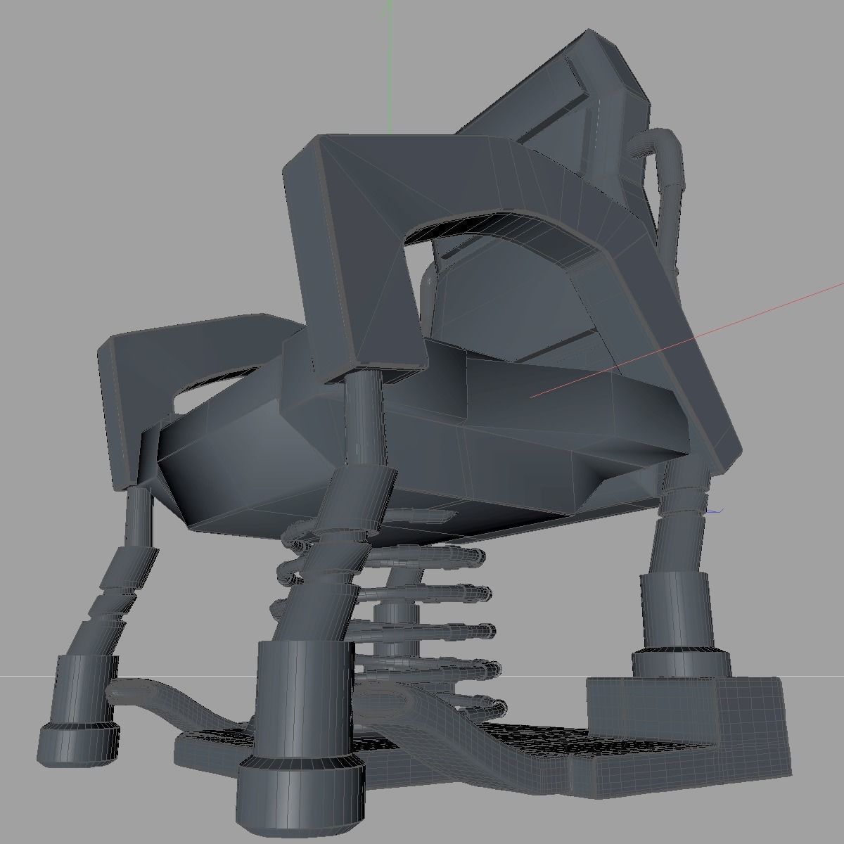 Sci Fi Chair 3D model_8