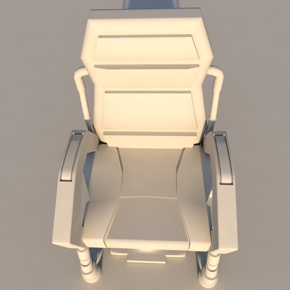 Sci Fi Chair 3D model_2