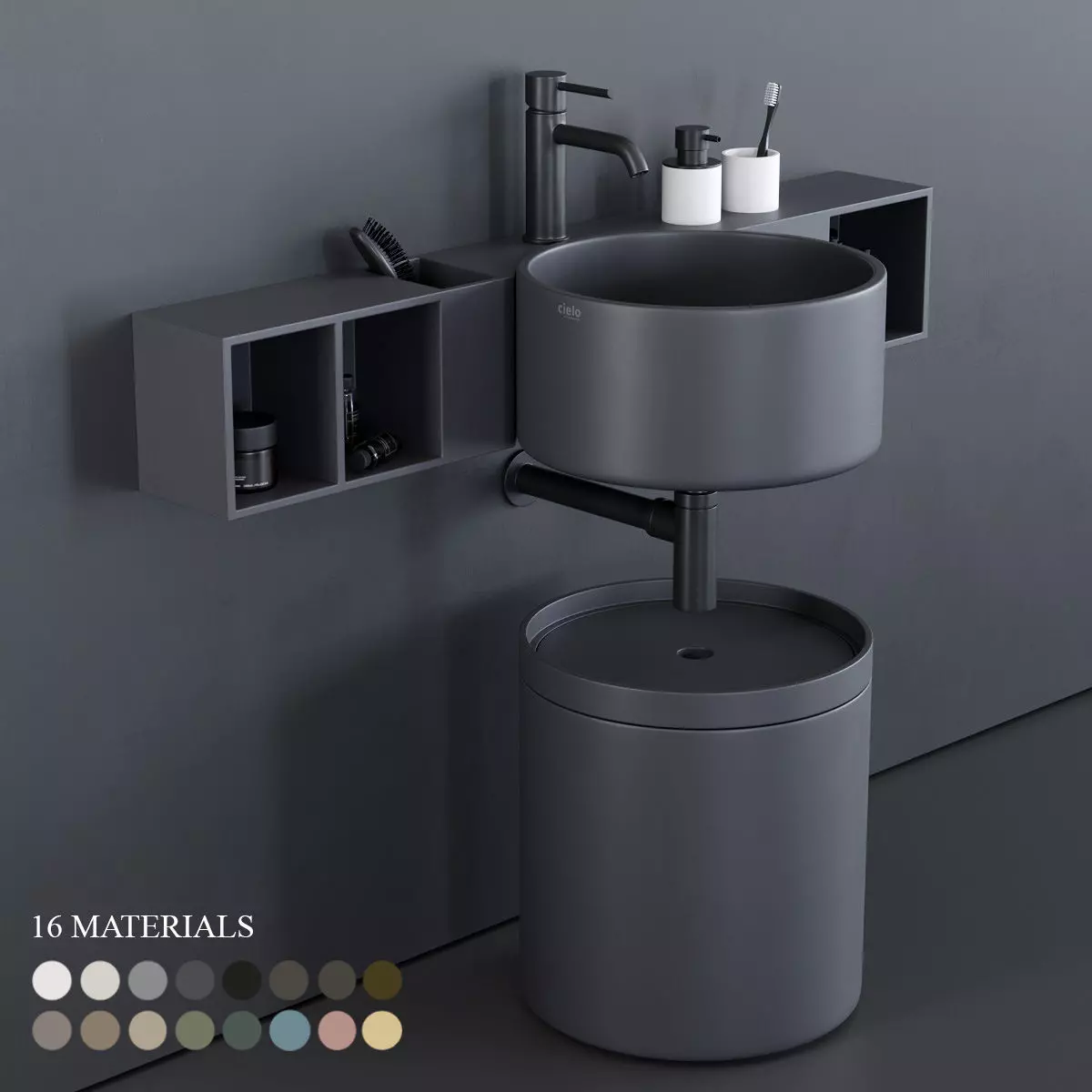 Ceramica Cielo Sella Washbasin 3D model