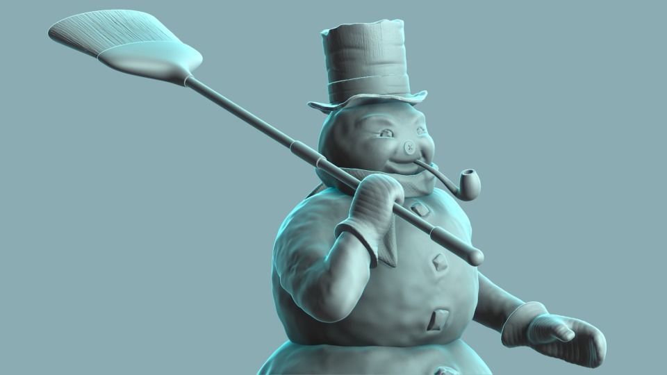Frosty The Snowman 3D print model_1
