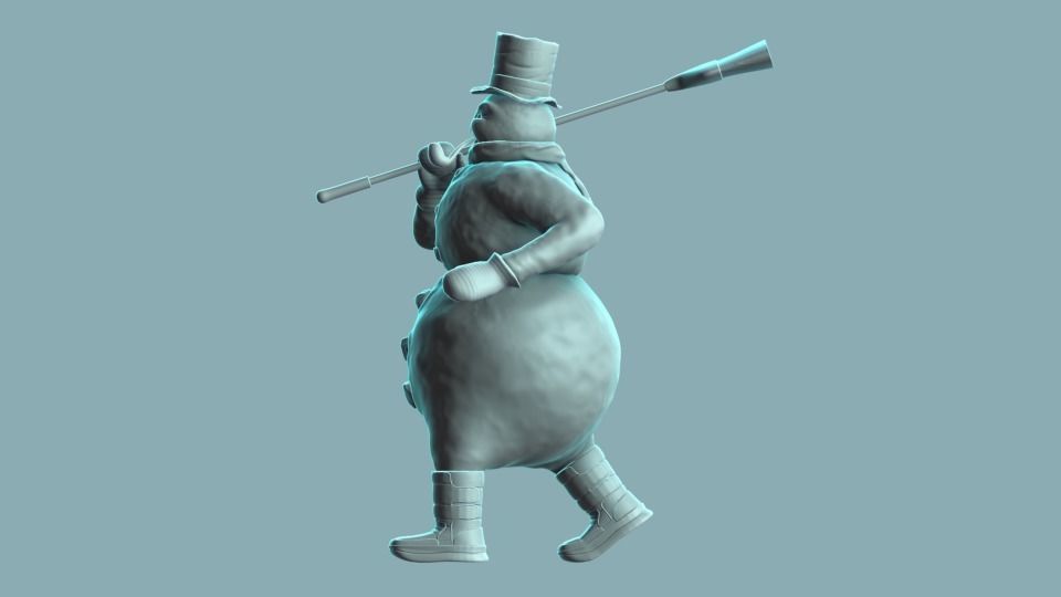 Frosty The Snowman 3D print model_4