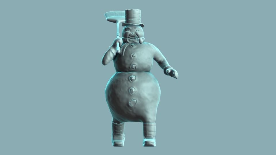 Frosty The Snowman 3D print model_3