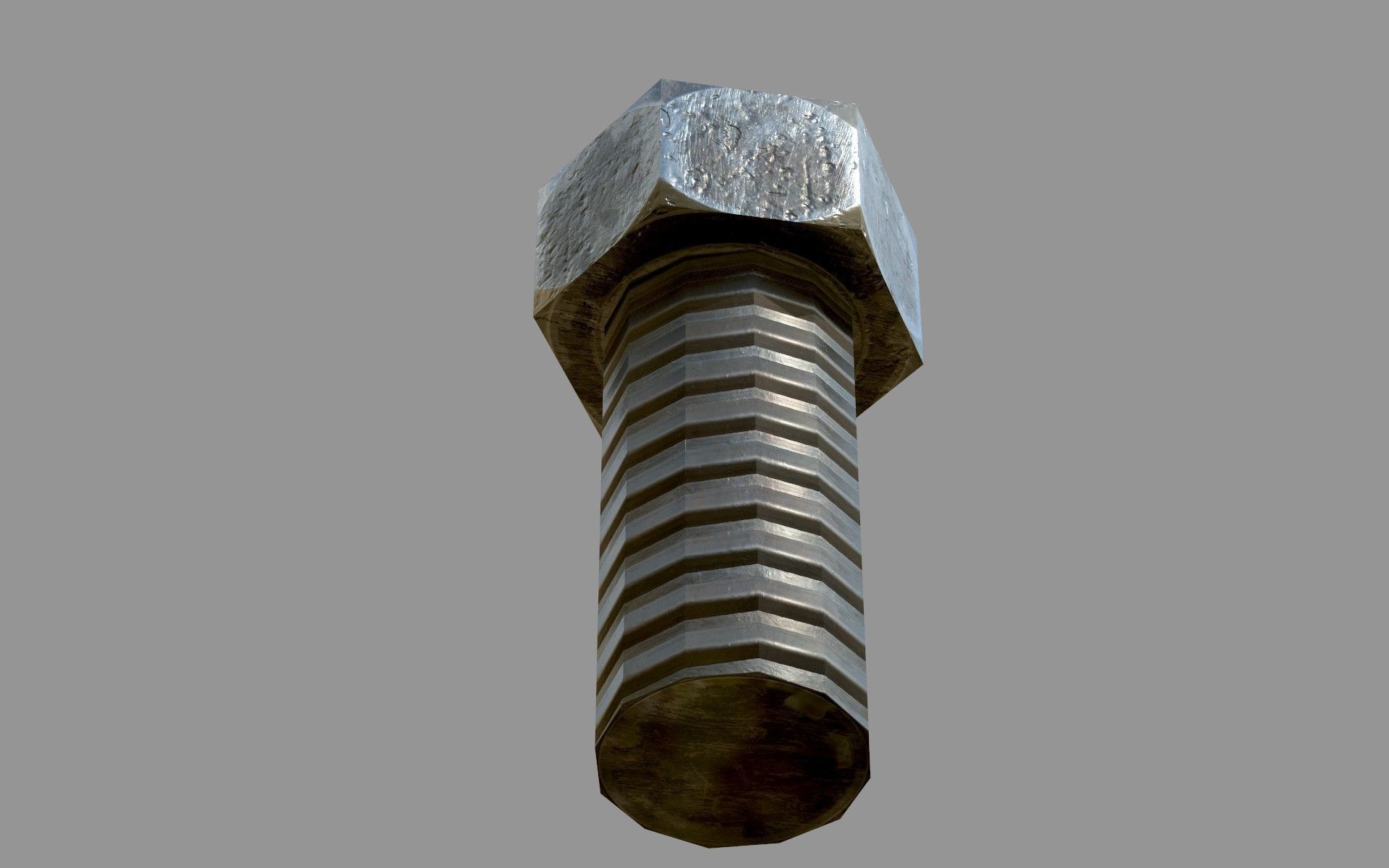 Nut and bolt - Game-Ready VR Low-poly 3D model_10
