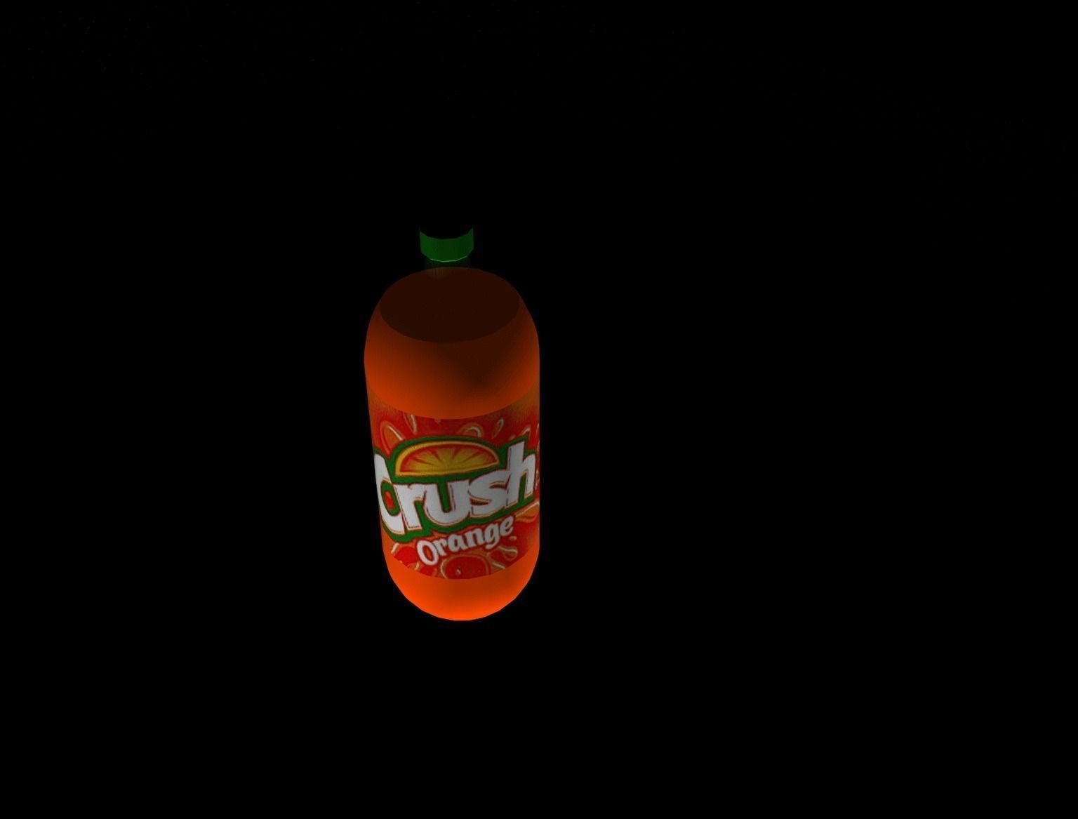 Two Liter Bottle of Crush Soda Free 3D model