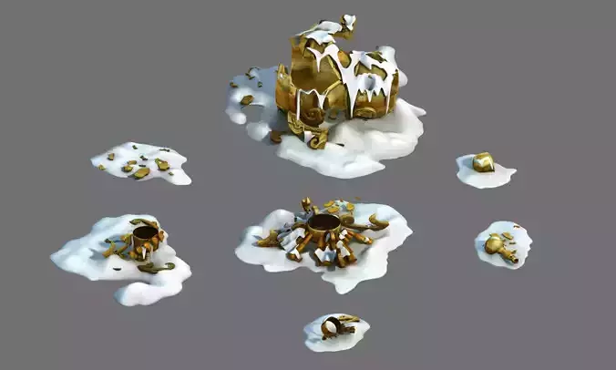 Dynasty Kunlun Snow Mountain - Broken Incense Burner 03