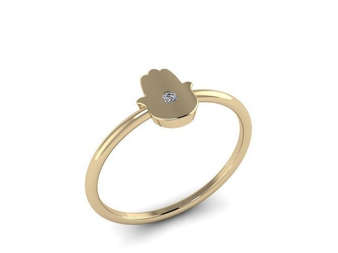 Jewelry Hamsah ring 03 3D print model