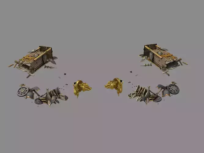 Dynasty Nagisen Grassland - Goblin Broken Tank 01