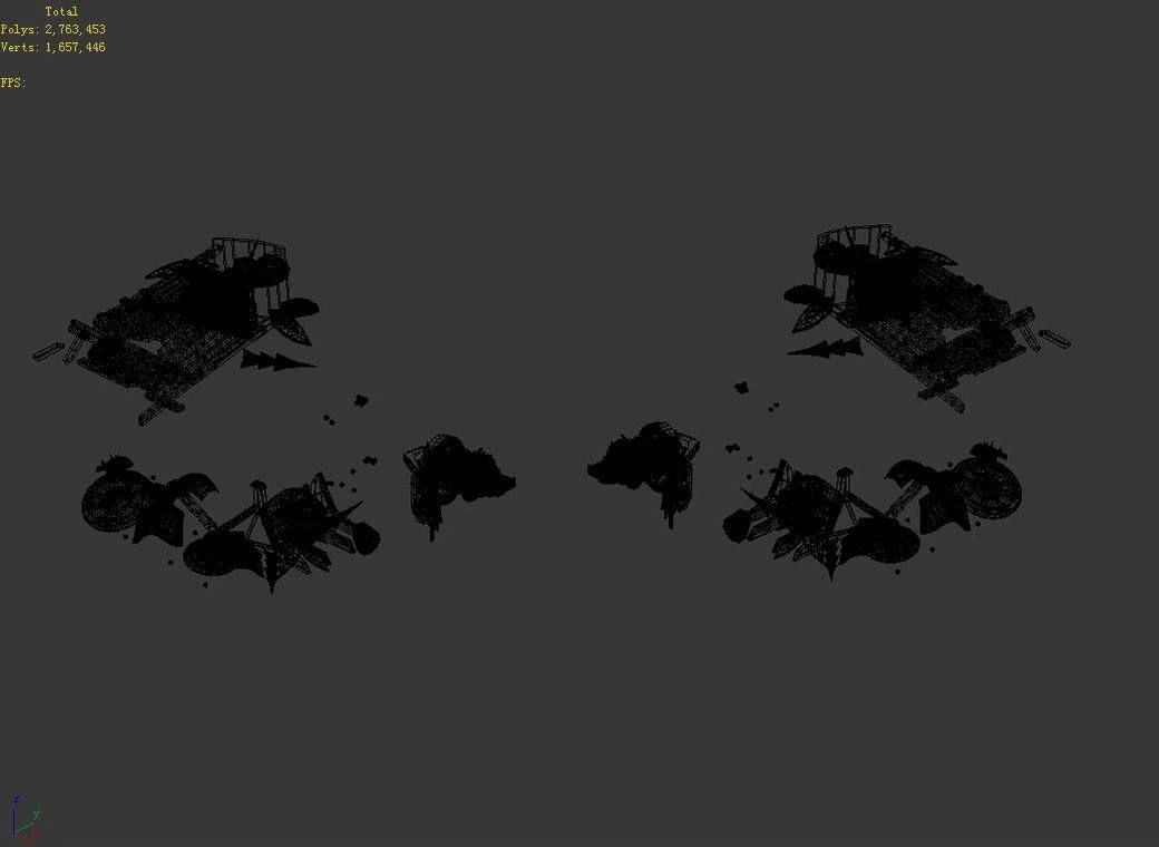 Dynasty Nagisen Grassland - Goblin Broken Tank 01 3D model_6