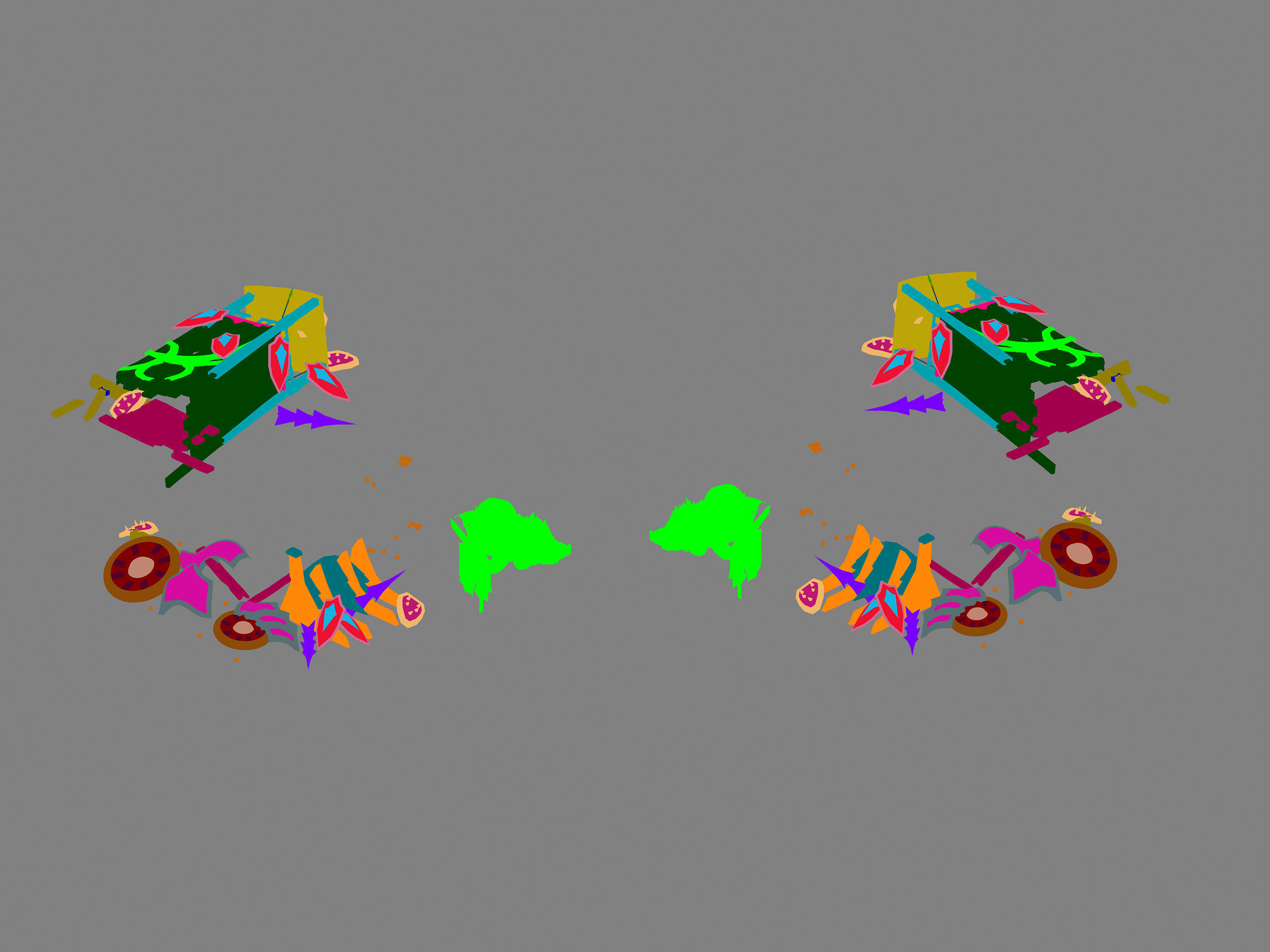 Dynasty Nagisen Grassland - Goblin Broken Tank 01 3D model_4