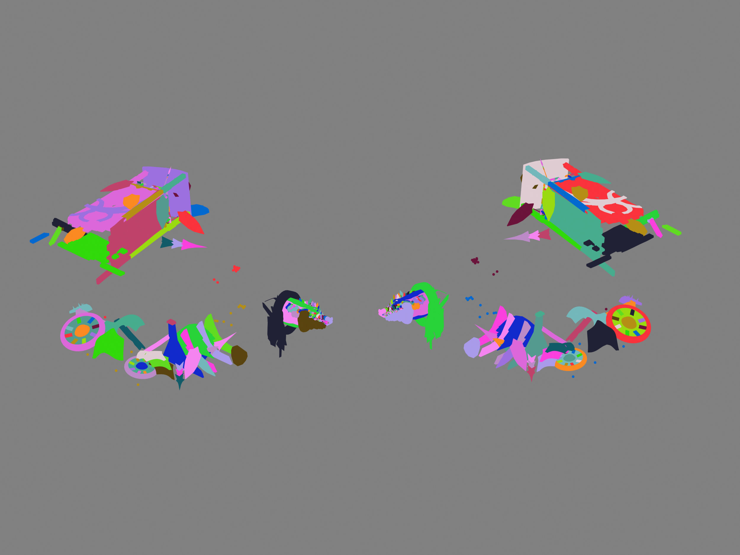 Dynasty Nagisen Grassland - Goblin Broken Tank 01 3D model_2