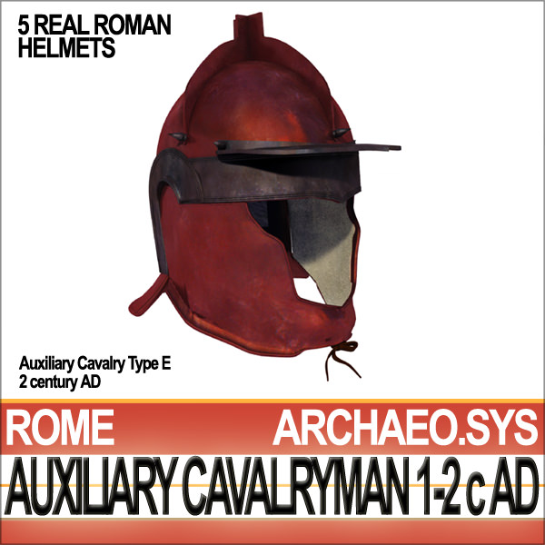 Ancient Rome Auxiliary Cavalryman Props Set 3D model_21