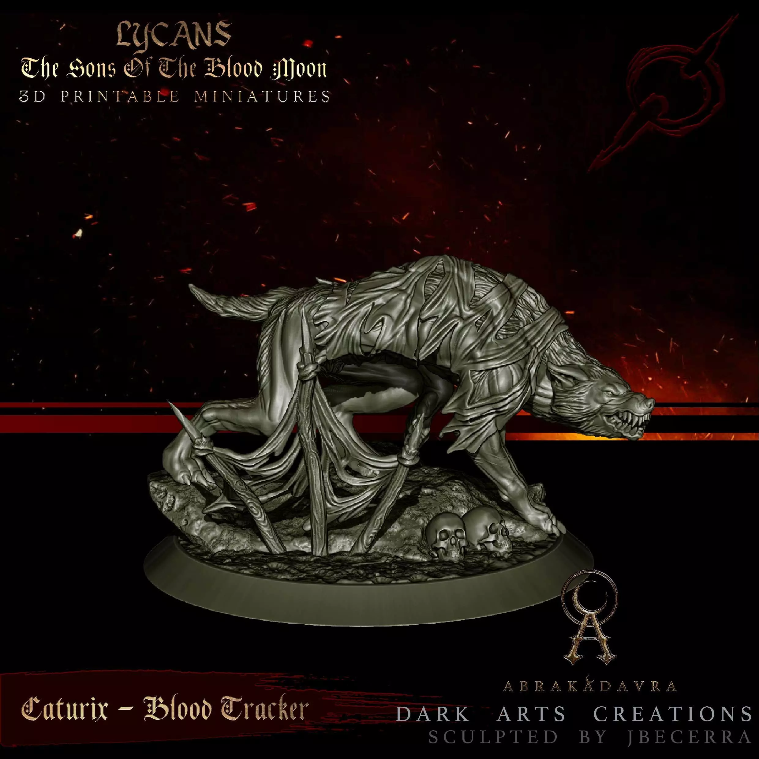 Werewolf - Lycan 2 - Sons of the Blood Moon - 3D Printable 3D print model
