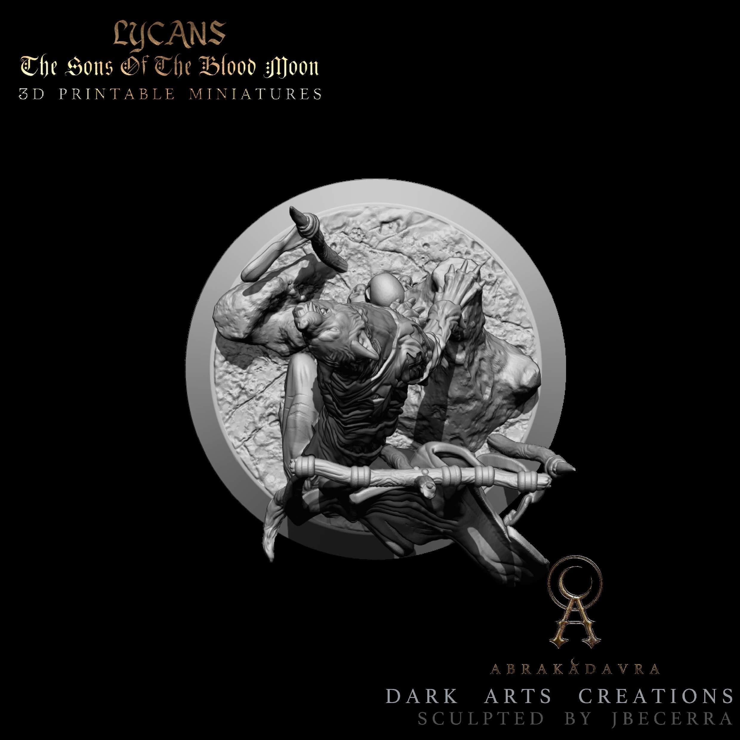 Werewolf - Lycan 3 - Sons of the Blood Moon - 3D Printable 3D print model_5