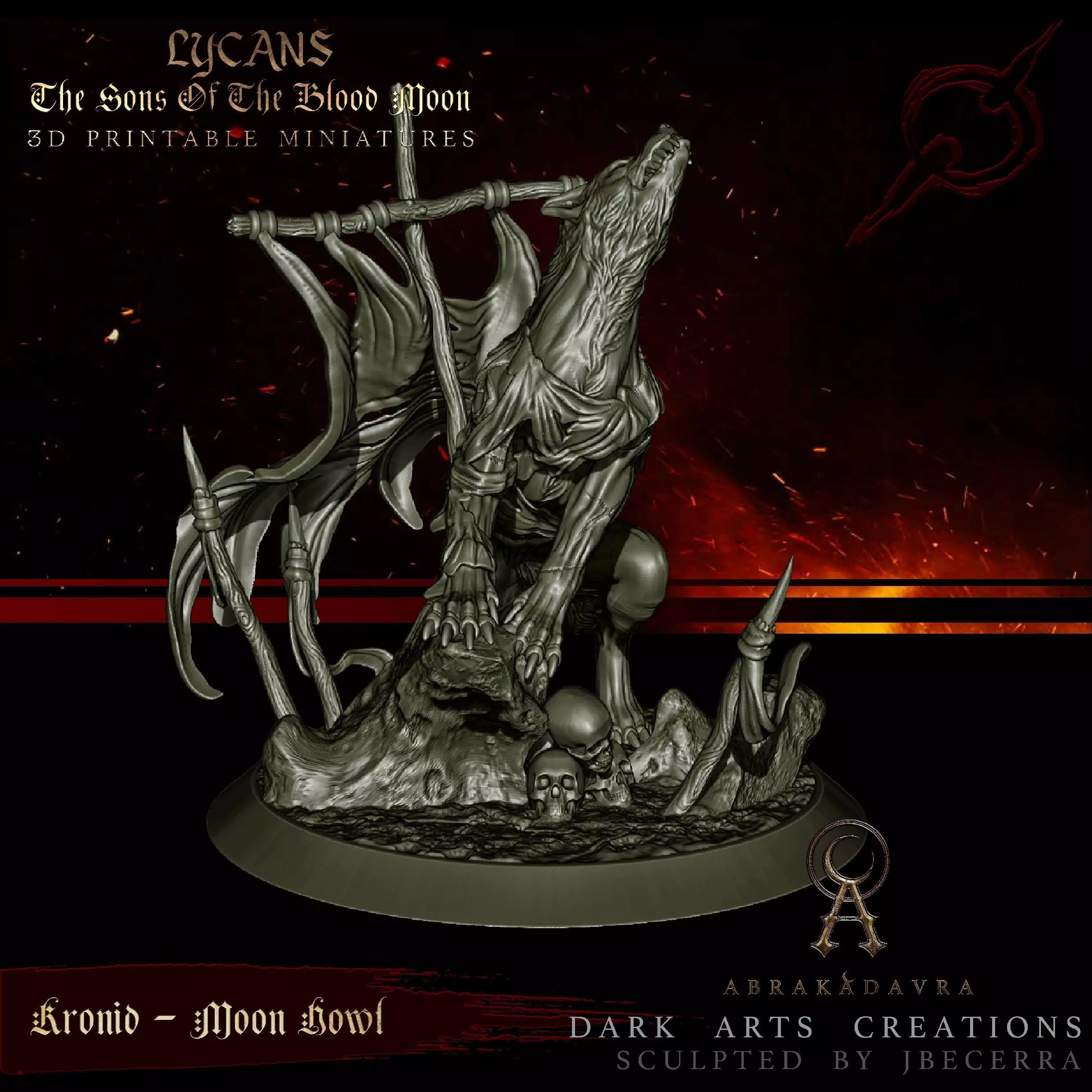 Werewolf - Lycan 3 - Sons of the Blood Moon - 3D Printable 3D print model_0