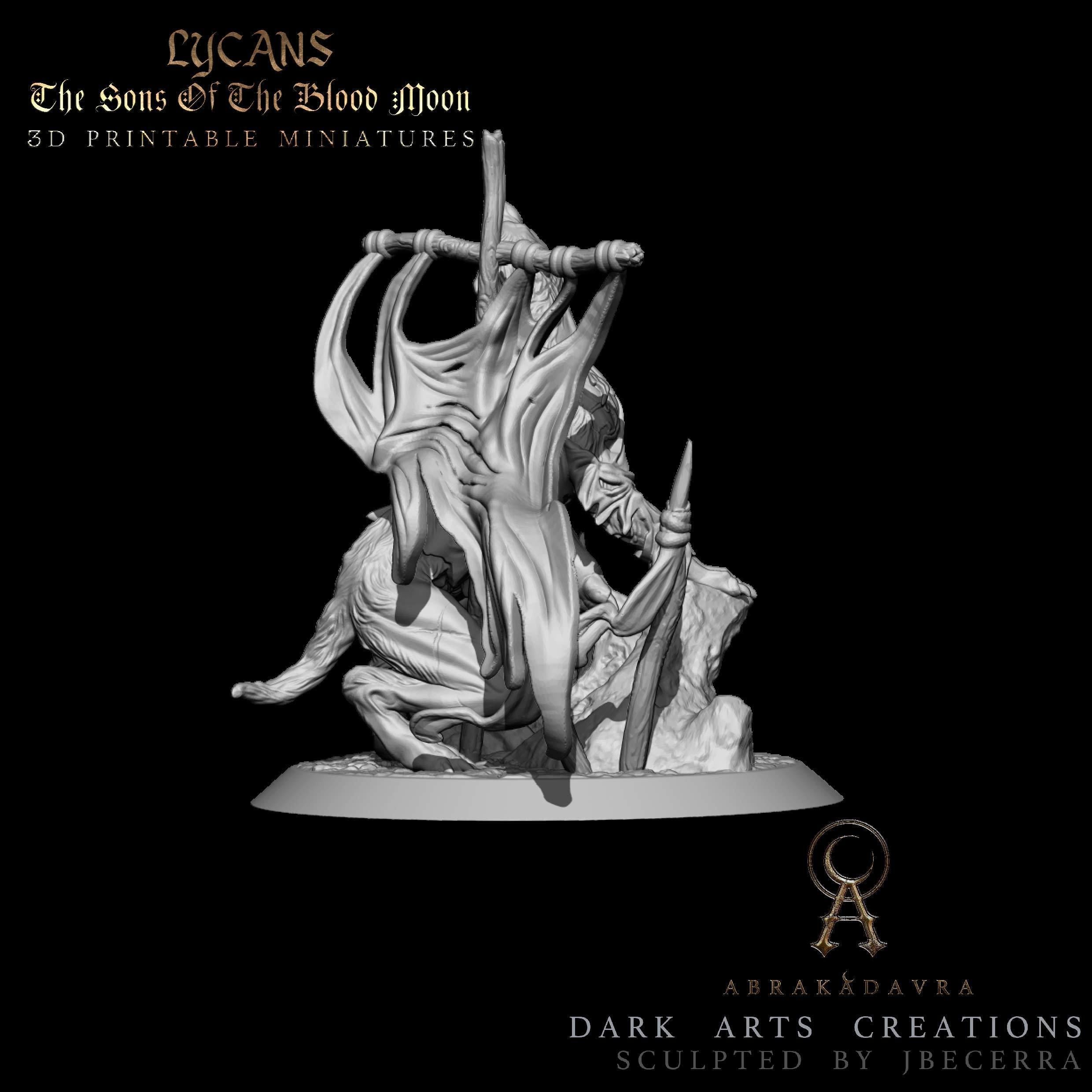 Werewolf - Lycan 3 - Sons of the Blood Moon - 3D Printable 3D print model_4