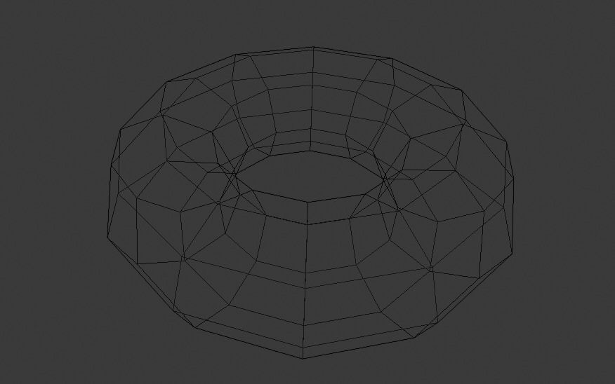 Low Poly Chocolate Donut Free low-poly 3D model_1