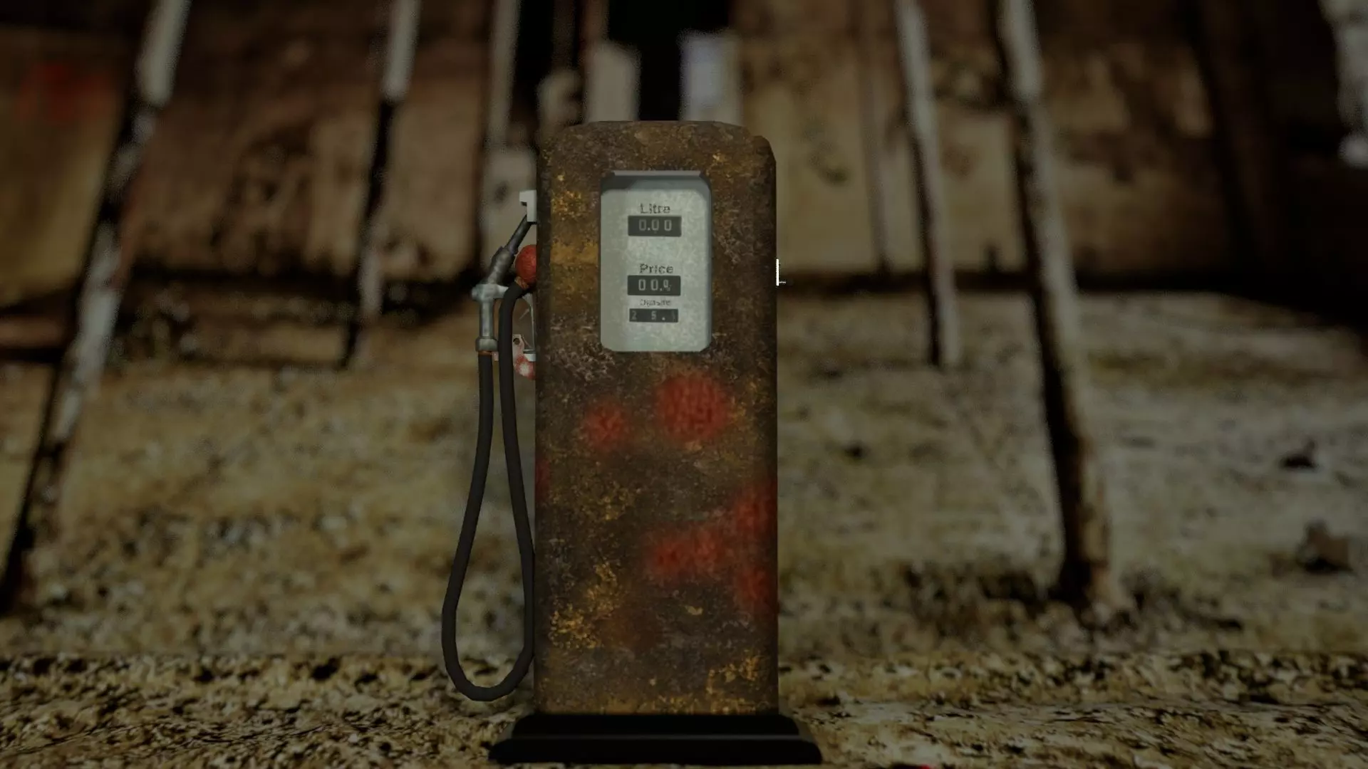 Fuel Pump Low-poly 3D model_0